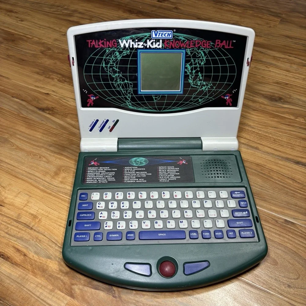 Vtech Talking Whiz Kid Knowledge Ball‎ For Ages Works VINTAGE Learning Notebook